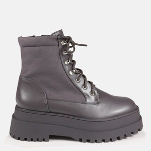Missguided chunky grey boots